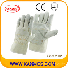 Light Color Cowhide Furniture Leather Industrial Work Safety Gloves (310031)